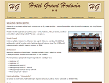 Tablet Screenshot of hotelgrandhodonin.cz